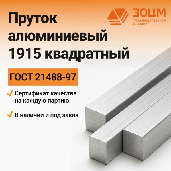Пруток алюминиевый 1915 квадратный