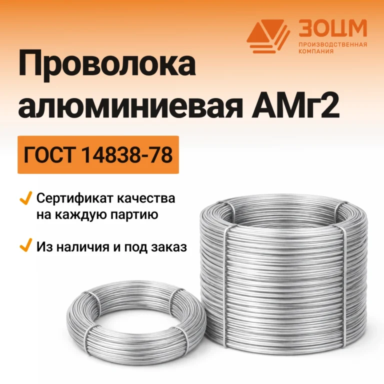 Проволока алюминиевая АМг2 — купить в ПК ЗОЦМ