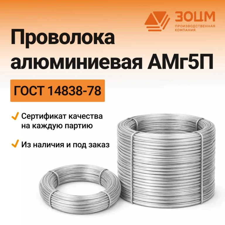 Проволока алюминиевая АМг5П — купить в ПК ЗОЦМ