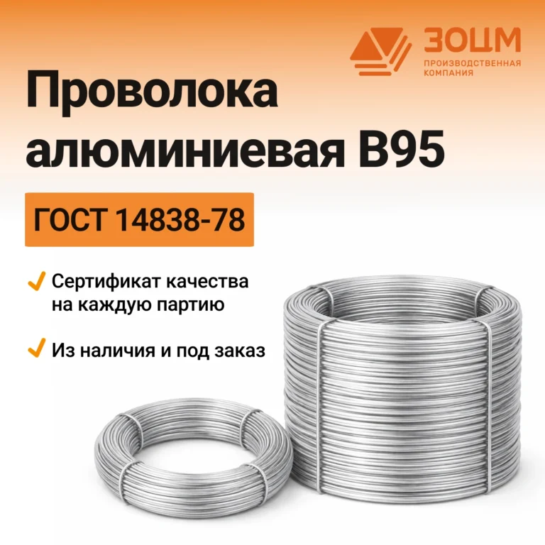 Проволока алюминиевая В95 — купить в ПК ЗОЦМ