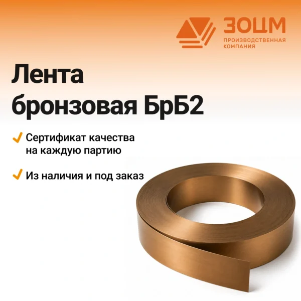 Лента бронзовая БрБ2