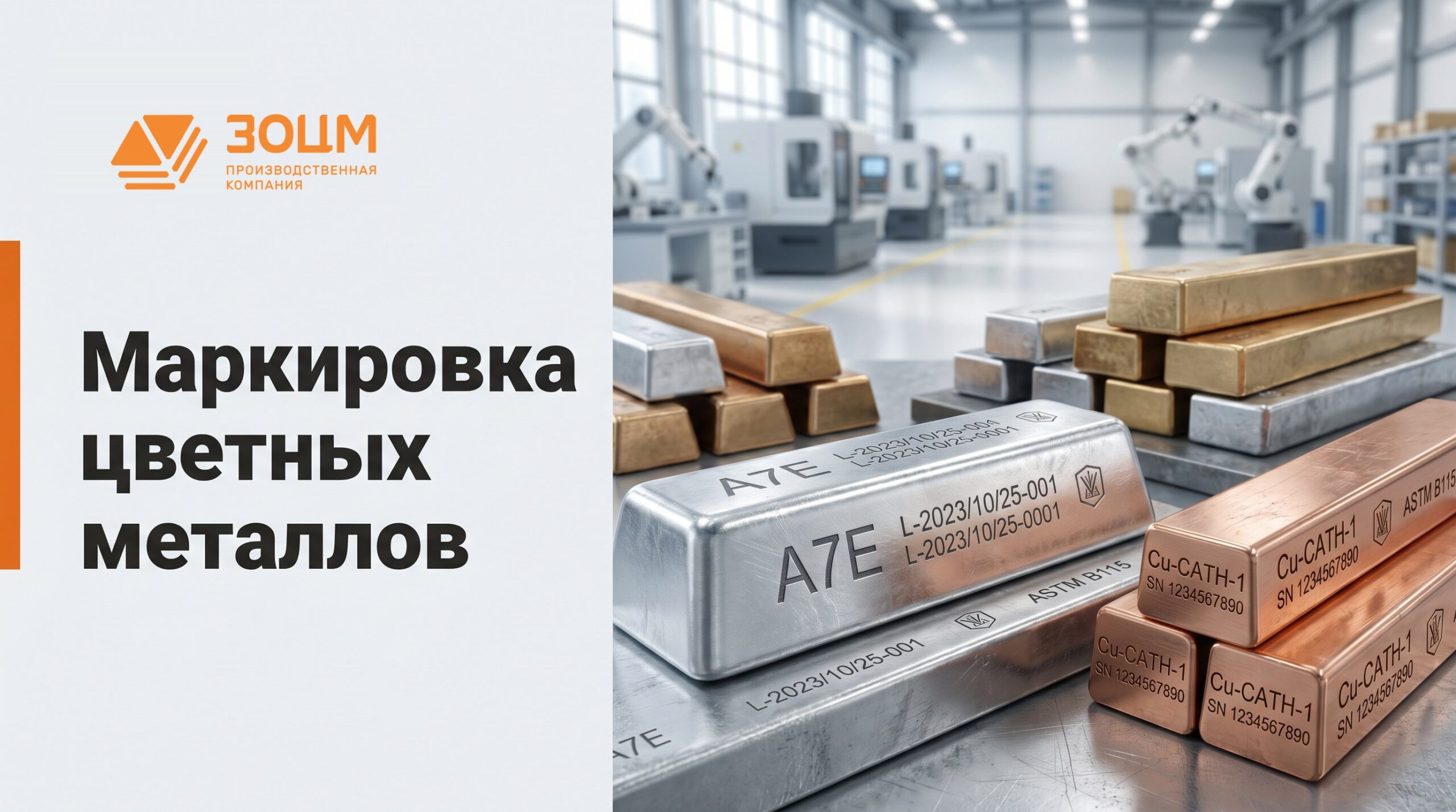 Маркировка цветных металлов — ПК ЗОЦМ