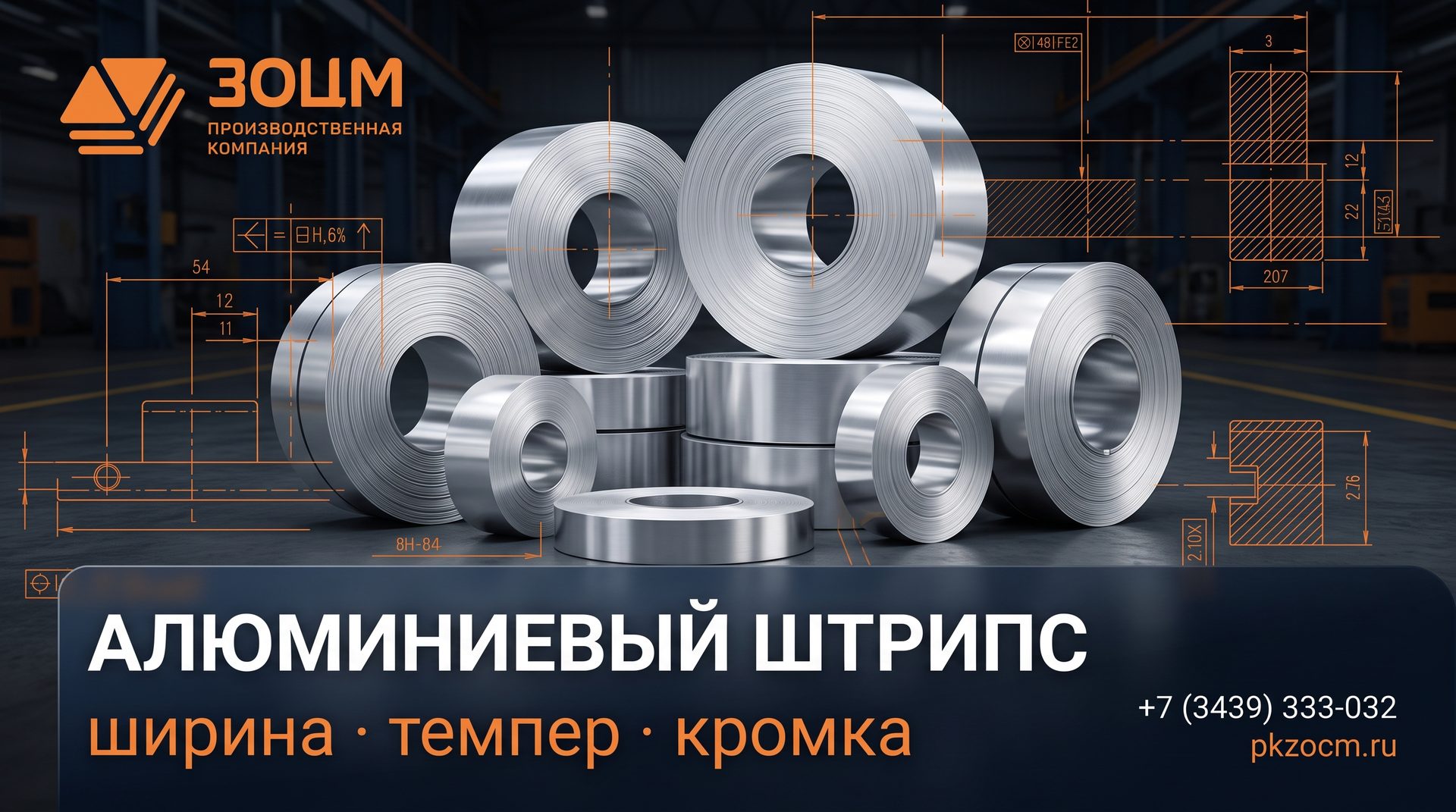 Алюминиевый штрипс: ширина, темпер, кромка — чек-лист заказа