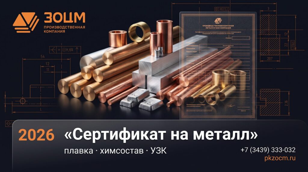 Как читать сертификат на цветной металл: плавка, химсостав, УЗК
