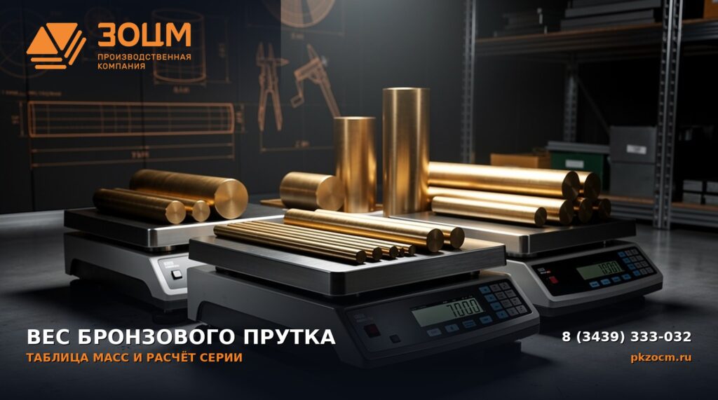 Вес бронзового прутка таблица