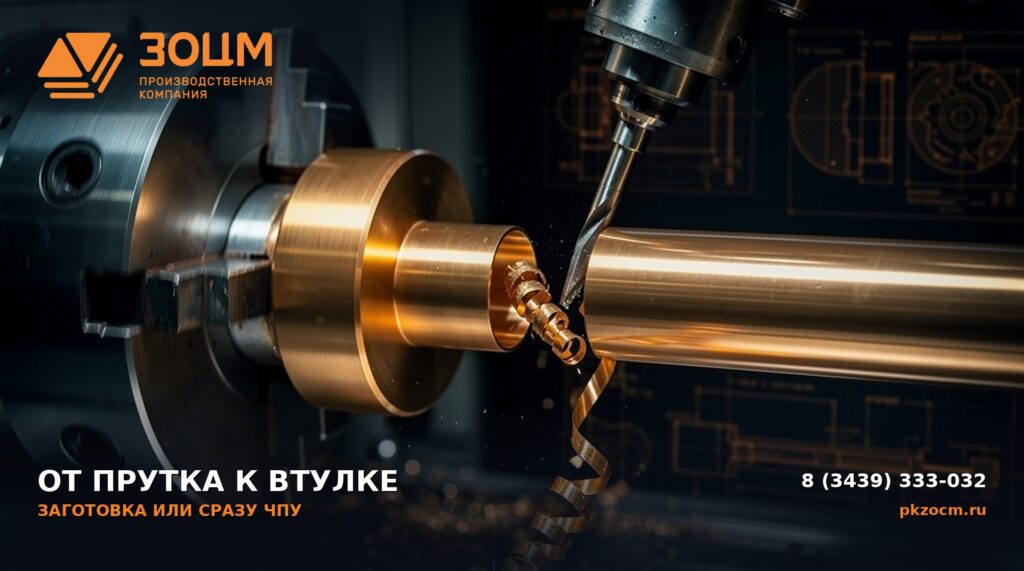 От бронзового прутка к втулке ЧПУ