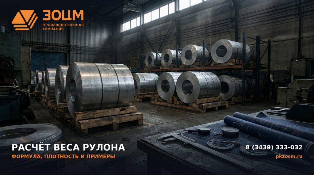 Расчёт веса алюминиевого рулона ПК ЗОЦМ