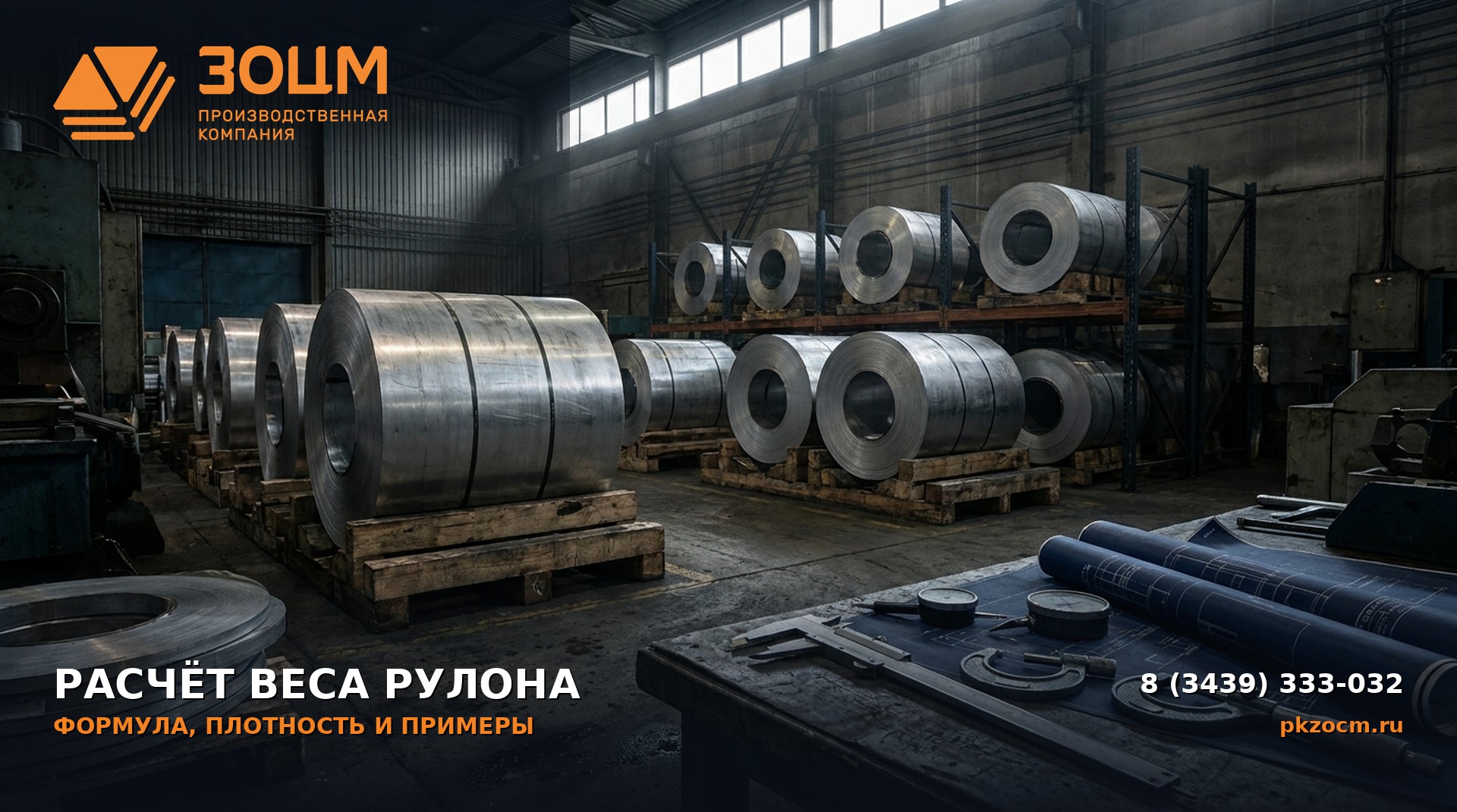 Расчёт веса алюминиевого рулона ПК ЗОЦМ