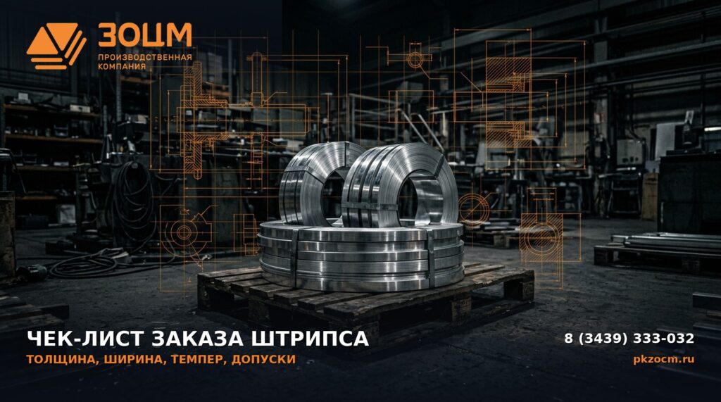 Чек-лист заказа алюминиевого штрипса на серию