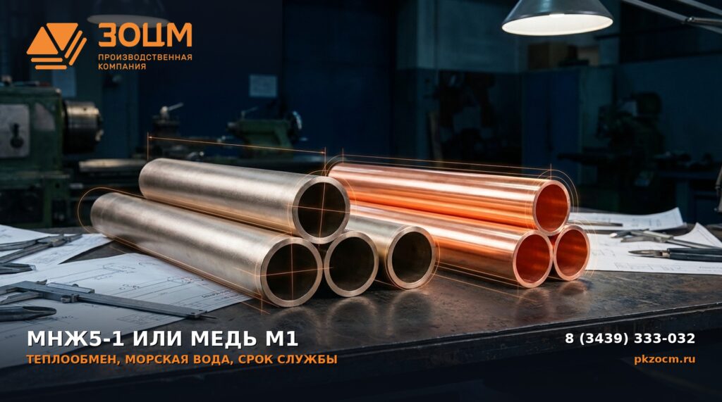 МНЖ5-1 или медь М1 в теплообмене