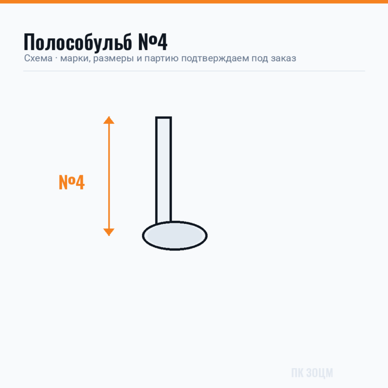Полособульб алюминиевый №4