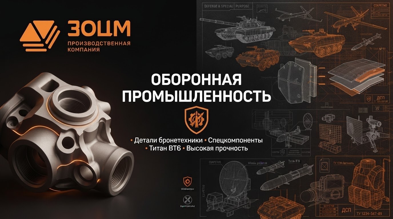 Оборонная промышленность — металлообработка ПК ЗОЦМ